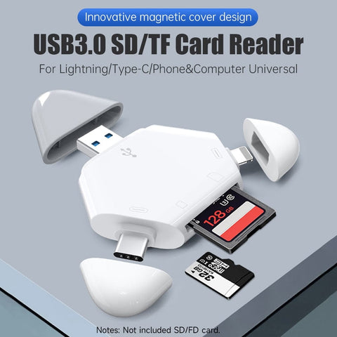 SearchFindOrder 3-in-1 Universal Mobile SD Card Reader