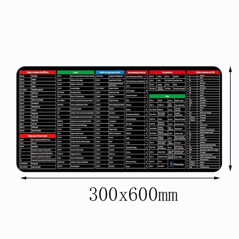SearchFindOrder 300x600 / 2mm Shortcut Key Keyboard Desk Mouse pad