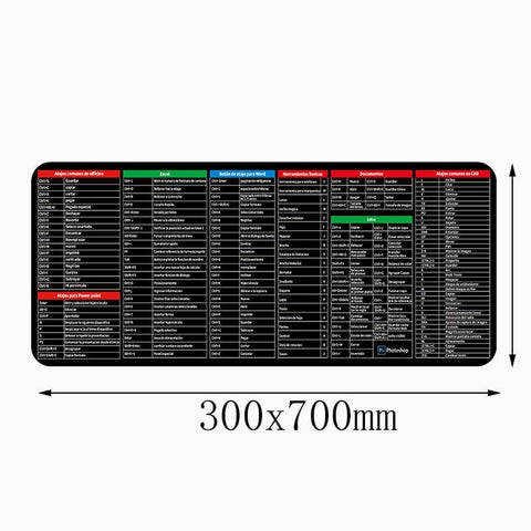 SearchFindOrder 300x700 / 2mm Shortcut Key Keyboard Desk Mouse pad