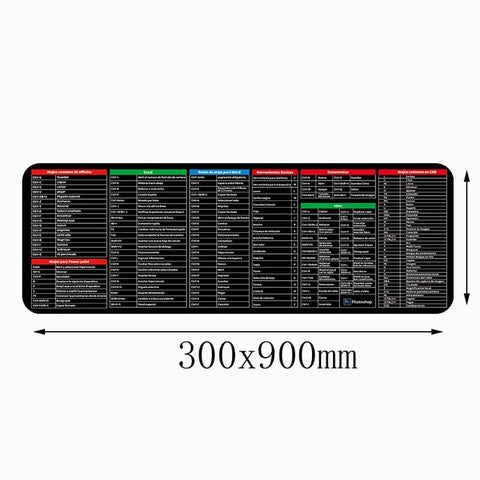 SearchFindOrder 300x900 / 2mm Shortcut Key Keyboard Desk Mouse pad