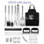 SearchFindOrder 35PCS Apron The Ultimate Apron with 35pcs Stainless Steel BBQ Tool Set