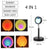SearchFindOrder 4 In 1 Color 17CM Stand 4-in-1 Sunset Lamp (Sunset, Rainbow, Sunset Red, Sun Light)