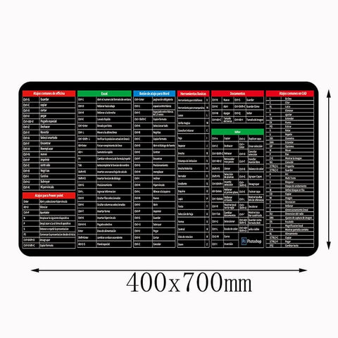 SearchFindOrder 400x700 / 2mm Shortcut Key Keyboard Desk Mouse pad
