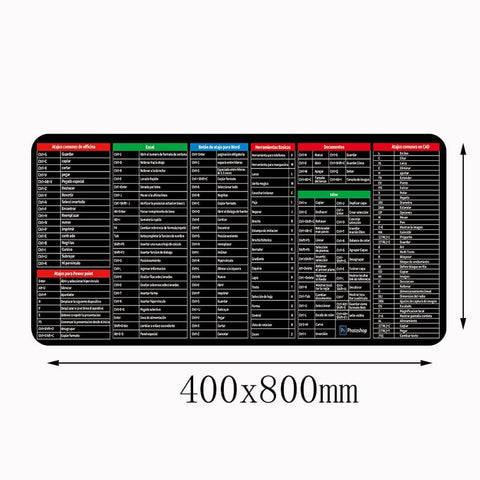 SearchFindOrder 400x800 / 2mm Shortcut Key Keyboard Desk Mouse pad