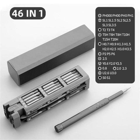 SearchFindOrder 46 IN 1 Mini Magnetic Bit Screw Driver Tool Set