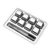 SearchFindOrder 8 Pieces With Ice Clip Stainless Steel Ice Cubes