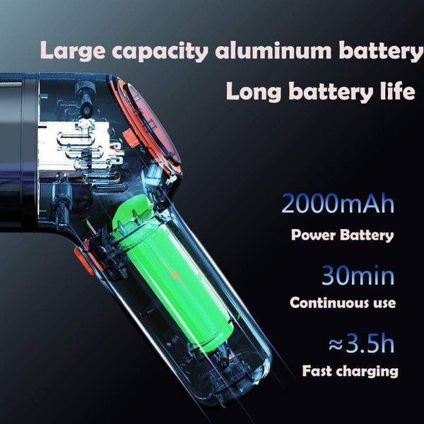 SearchFindOrder 8000Pa Mini Handheld Wireless Car Vacuum Cleaner with HEPA Filter