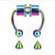SearchFindOrder A-colorful Magnetic Nose Hoop Ring