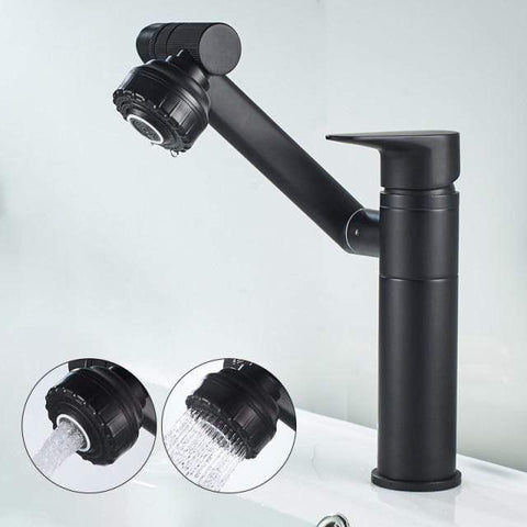 SearchFindOrder All Black Short (20 cm/7.87 inch) Multi Directional 360° Super Faucet