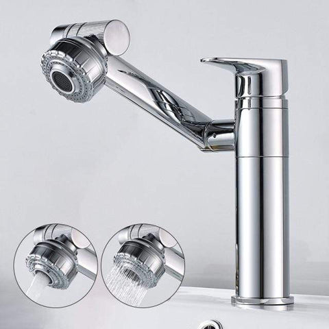 SearchFindOrder All Chrome Short (20 cm/7.87 inch) Multi Directional 360° Super Faucet