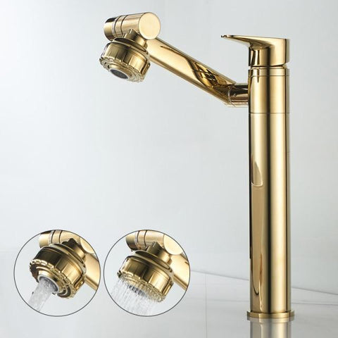 SearchFindOrder All Gold Tall (30cm/11.8 Inch) Multi Directional 360° Super Faucet