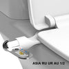 SearchFindOrder Asia RU AU UK / China SOOSI New Bidet Attachment Ultra-Slim Toilet Seat Double Nozzle Spiral Adjustable Water Pressure Non-Electric Ass Sprayer