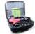 SearchFindOrder AU Plug Red Multi-Speed 6 Piece Professional Massage Gun with Case