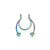 SearchFindOrder B-colorful Magnetic Nose Hoop Ring