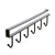 SearchFindOrder Black-01 Under Shelf Storage Hanging Rack Organizer