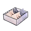 SearchFindOrder Black 6 Grids Foldable Drawer Storage Box Organizer