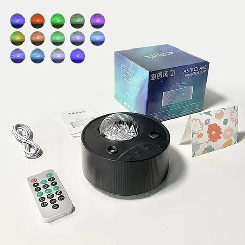 SearchFindOrder Black Aurora / China Stary Sky Universe Night Light LED Projector with White Noise