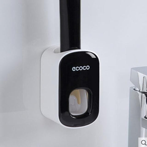 SearchFindOrder Black Automatic Bathroom Toothpaste Dispenser