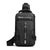 SearchFindOrder Black B Elegant Multifunction USB Charging Mini Crossbody Travel Bag