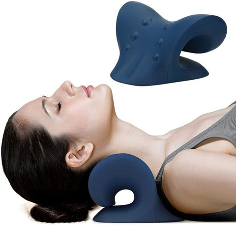 SearchFindOrder Black Cervical Spine Stretch Muscle Relaxer with Shoulder Message