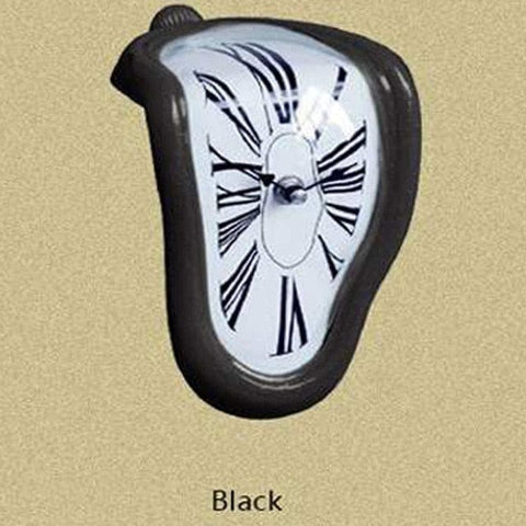 SearchFindOrder Black Decorative Salvador Dali Melted Clock