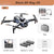 SearchFindOrder Black-Dual8K-Bag-3B Mini Foldable Quadcopter 8K HD Professional Drone with Obstacle Avoidance & 3km Aerial Photography Range