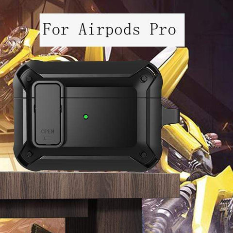 SearchFindOrder Black For Pro Version Shockproof Protective Cover For Apple AirPods 1/2 and Pro