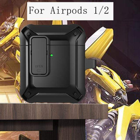 SearchFindOrder Black For Version 1 2 Shockproof Protective Cover For Apple AirPods 1/2 and Pro