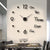 SearchFindOrder Black / Large 37 Inch Modern Wall Clock DIY Timepiece