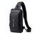 SearchFindOrder Black Luxury Multifunctional Anti-Theft USB Charging Crossbody Travel Sling Bag