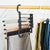 SearchFindOrder Black Multifunctional Adjustable Closet Organizer Trouser Hanger