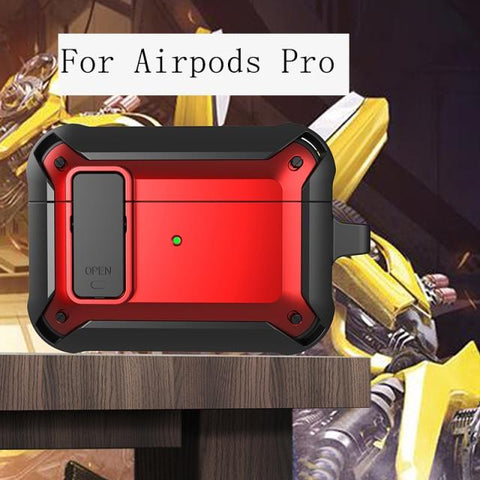 SearchFindOrder Black Red For Pro Version Shockproof Protective Cover For Apple AirPods 1/2 and Pro