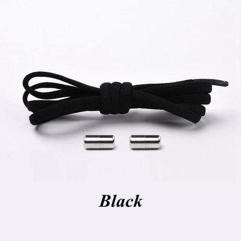SearchFindOrder Black Smart No-Tie Shoelaces