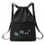 SearchFindOrder Black Waterproof Folding Large Travel Backpack