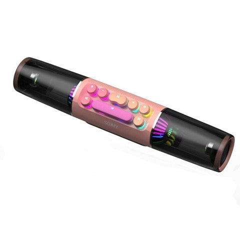 SearchFindOrder Black with Pink 3D High-Power RGB Bluetooth Speaker