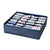 SearchFindOrder Blue 24 Grids Foldable Drawer Storage Box Organizer