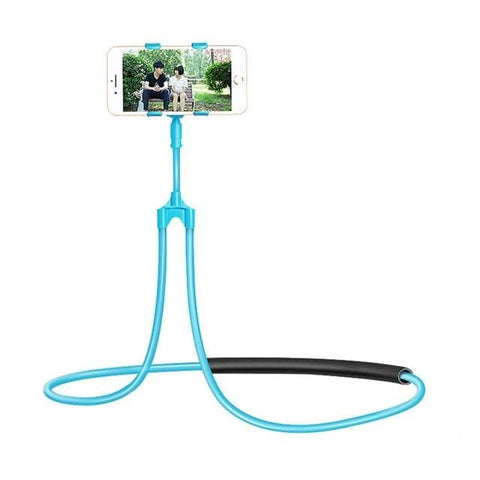 SearchFindOrder Blue 360 Degree Lazy Neck Phone Holder Stand