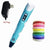 SearchFindOrder Blue 3D Pen with US Plug 3D Drawing Print Pen