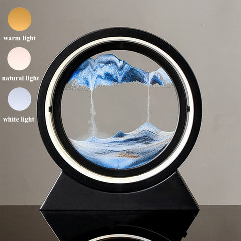 SearchFindOrder Blue / 7 inch / USB 3D LED Sand Art Decor