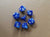 SearchFindOrder Blue 7pcs/set 17 Colors Multifaceted Dice