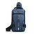 SearchFindOrder Blue B Elegant Multifunction USB Charging Mini Crossbody Travel Bag