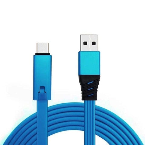 SearchFindOrder Blue Cable / for Micro USB Repairable USB Fast Charging Adjustable Cable