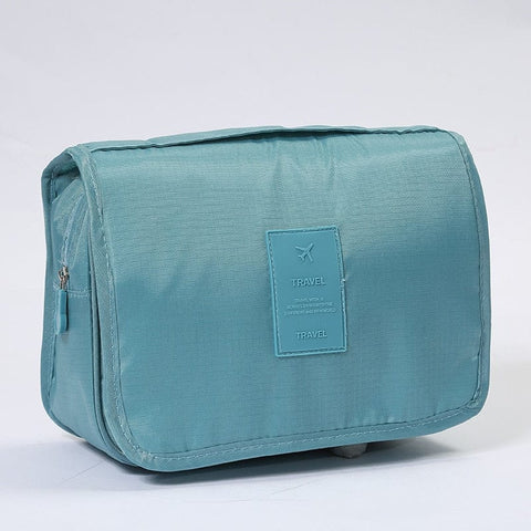 SearchFindOrder Blue / China Waterproof Travel Cosmetic Toiletries Bag with Hook
