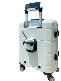 SearchFindOrder Blue Multifunctional Elegant USB Charging Business Suitcase