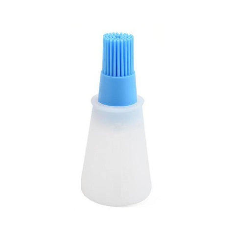 SearchFindOrder Blue Silicone Oil Bottle with Brush