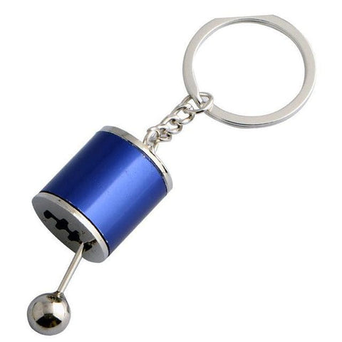 SearchFindOrder Blue Six-Speed Manual Shift Keychain
