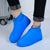 SearchFindOrder BlueHighTop / M (36-40cm) Tall Waterproof Silicone Shoe Covers