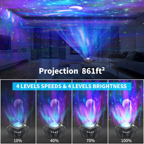 SearchFindOrder Bluetooth Music Speaker Space Galaxy Starry Sky Lamp Projector