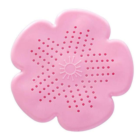 SearchFindOrder Bright Pink Flower Silicone Kitchen & Bathroom Sink Stopper