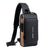 SearchFindOrder Brown Luxury Multifunctional Anti-Theft USB Charging Crossbody Travel Sling Bag